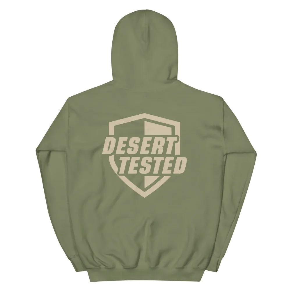 Desert-Tested Olive Green Hoodie